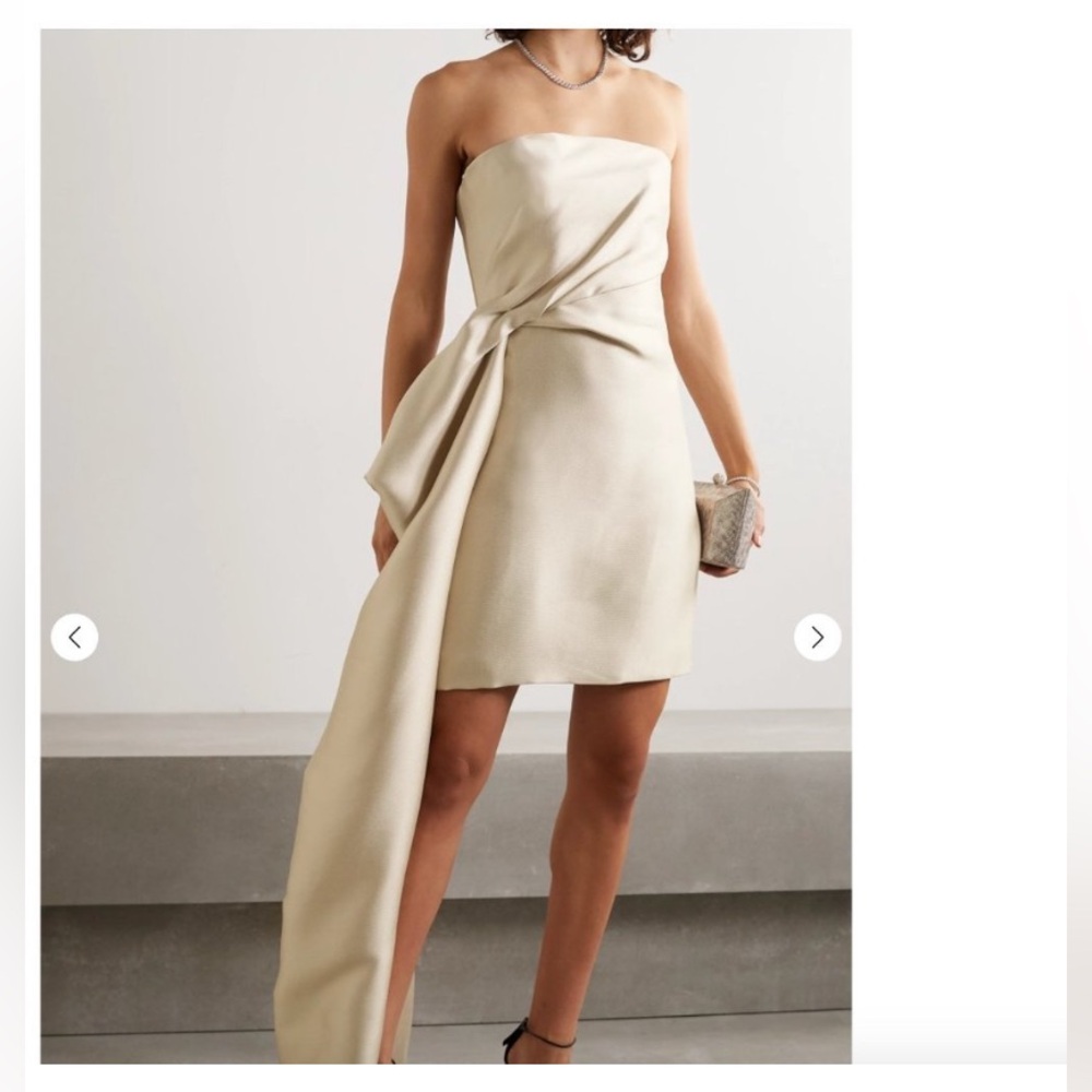 Reem Acra Draped Dress